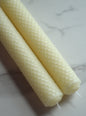 Hand Rolled Beeswax Candlesticks - Set of 2