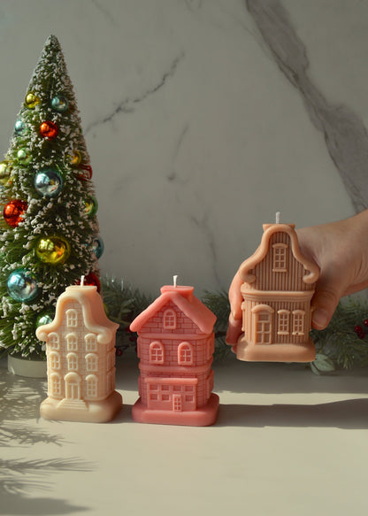 Winter Village Candle Set