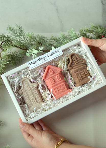 Winter Village Candle Set