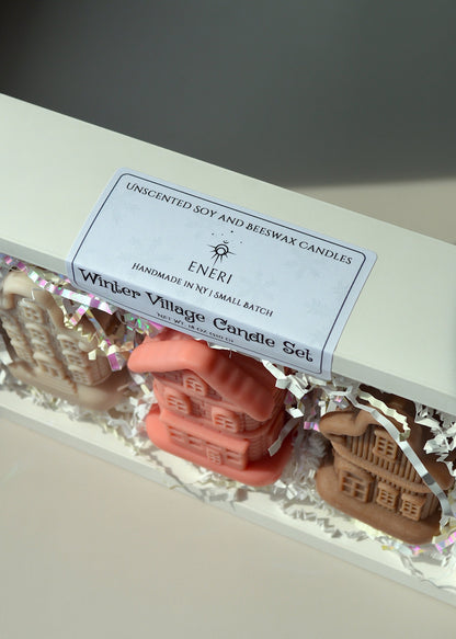 Winter Village Candle Set