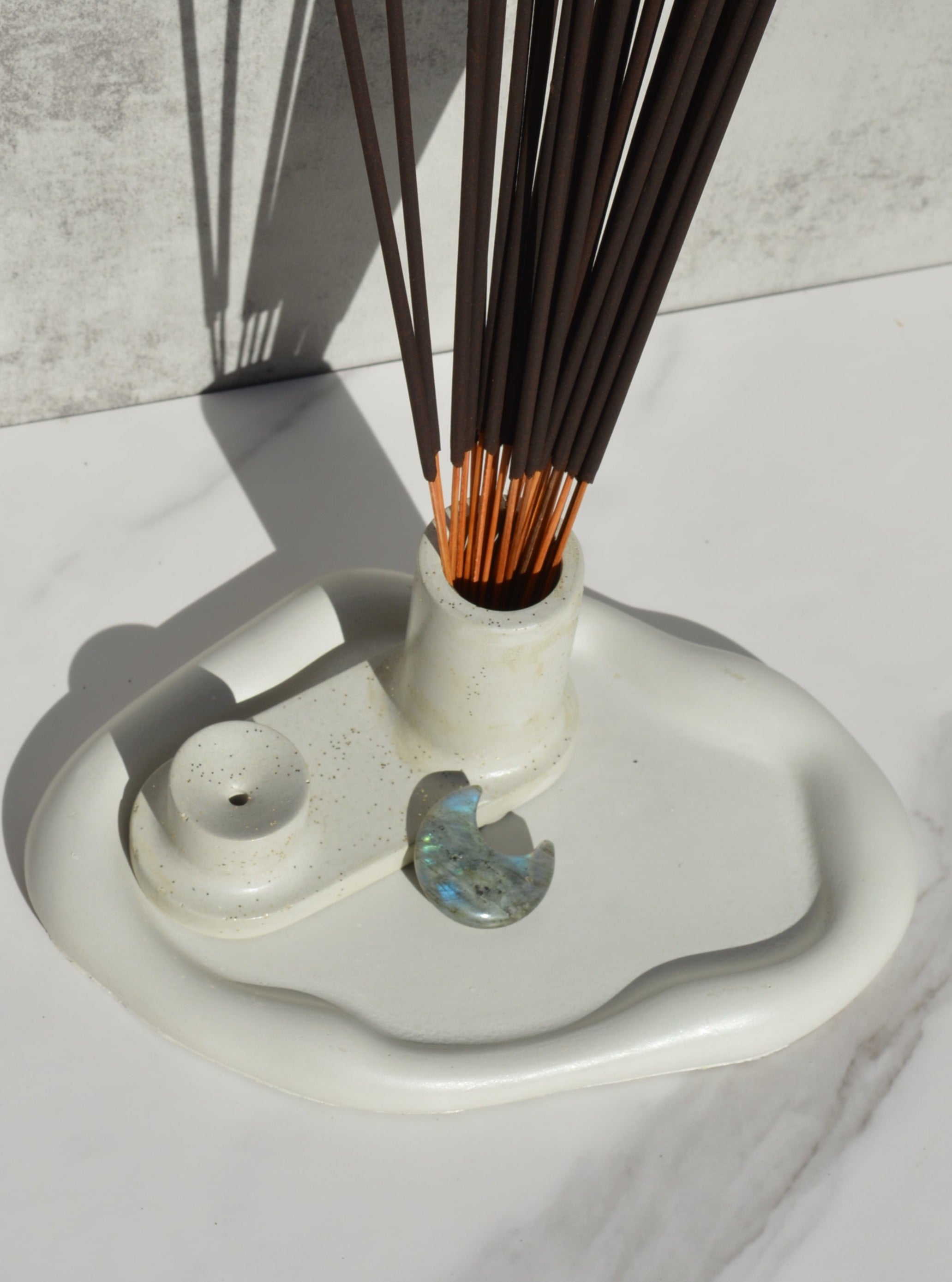 Multi-Use Concrete Incense Holder