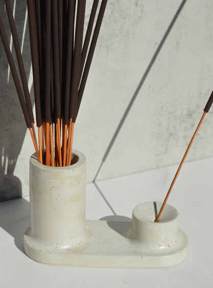 Multi-Use Concrete Incense Holder