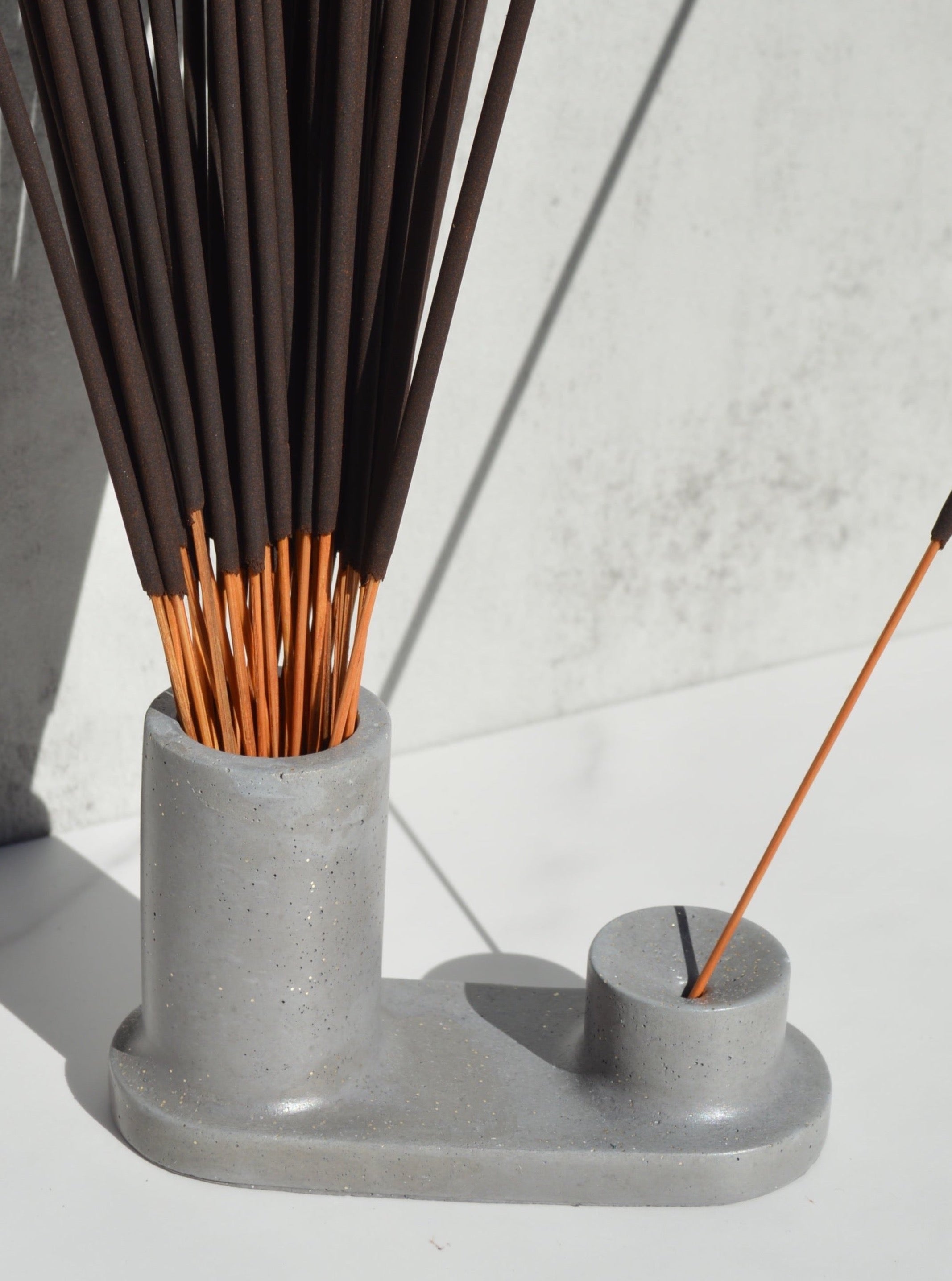 Multi-Use Concrete Incense Holder