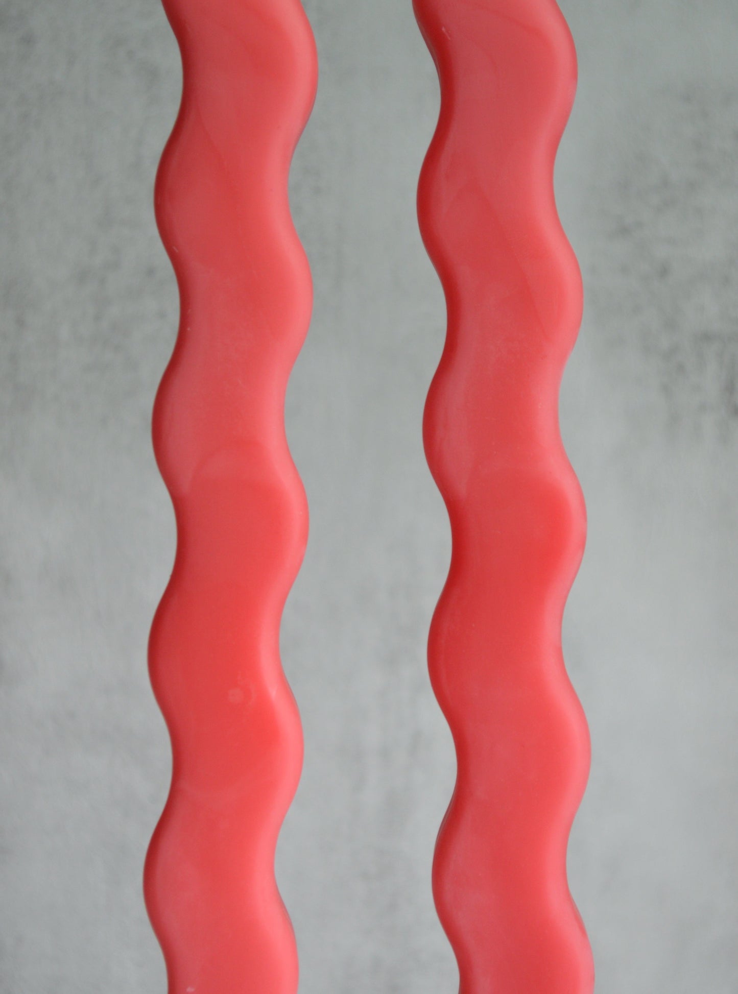 Wavy Style Beeswax Candlesticks - 2 Pack