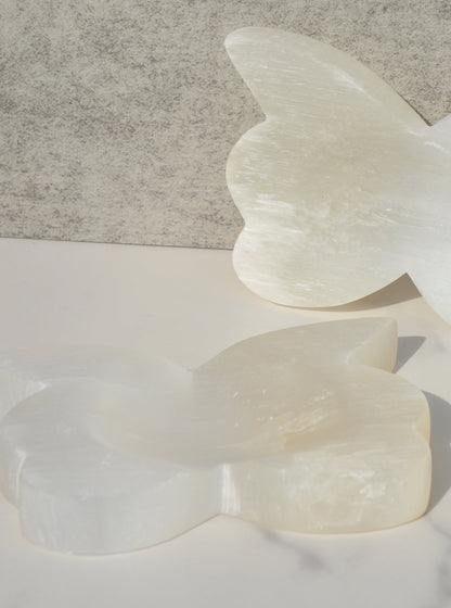 Selenite Butterfly Bowl