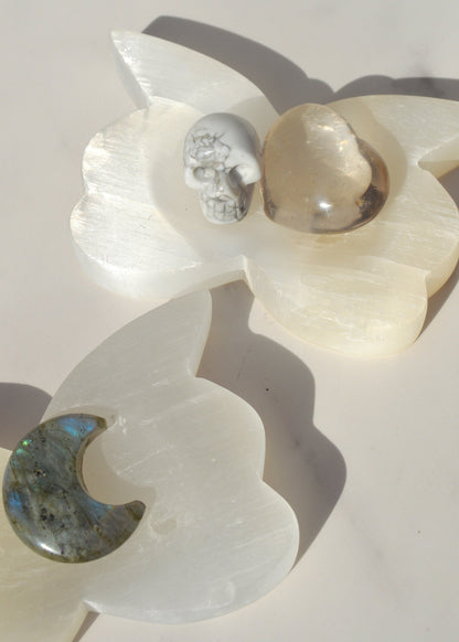 Selenite Butterfly Bowl
