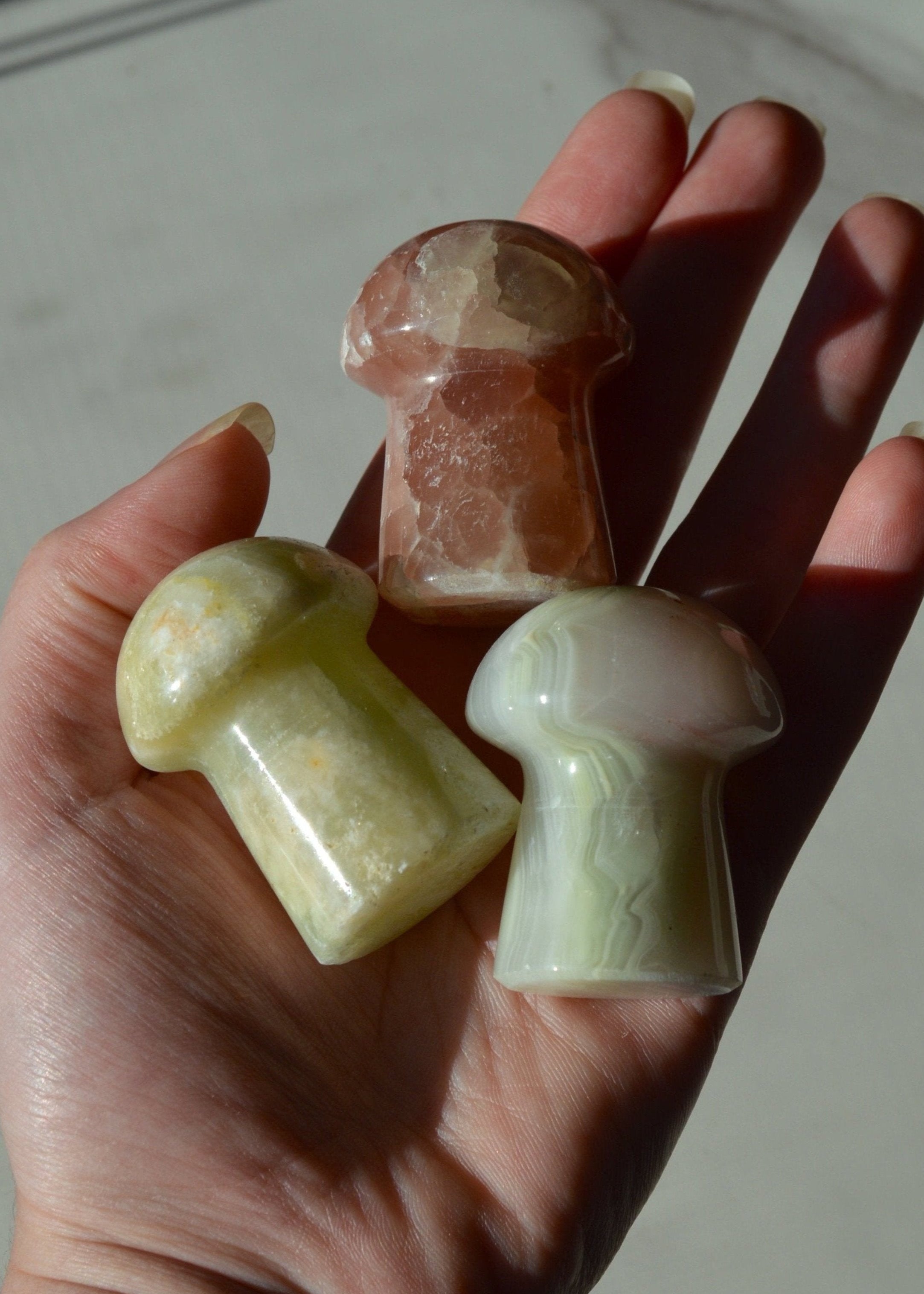 Large Crystal Mushroom Carving