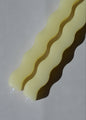 Wavy Beeswax Candlesticks - Set of 2