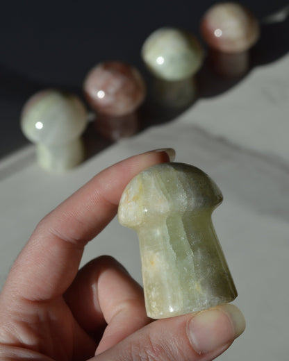 Large Crystal Mushroom Carving