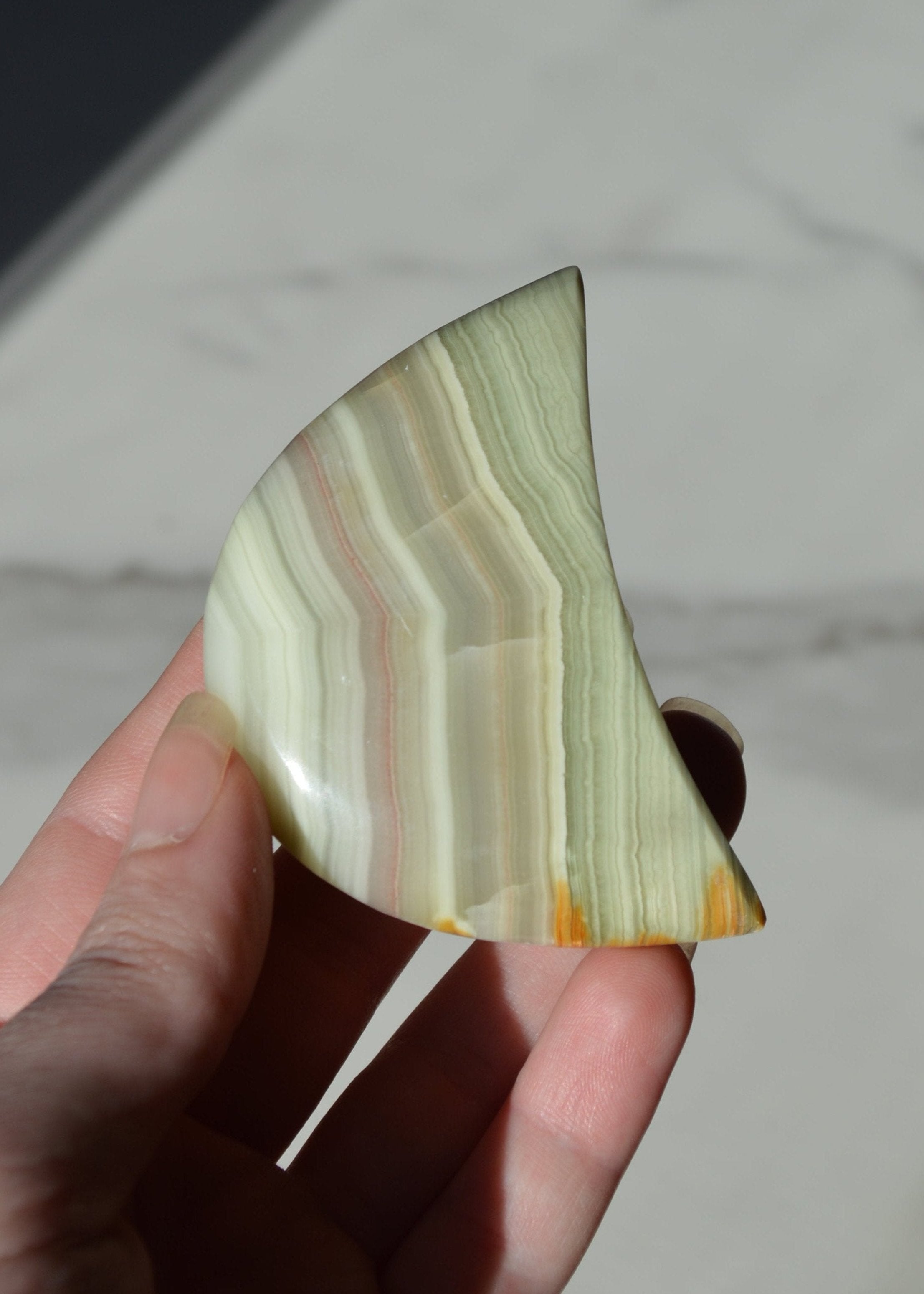 Large Crystal Moon Carving