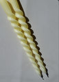 Spiral Beeswax Candlesticks - Set of 2