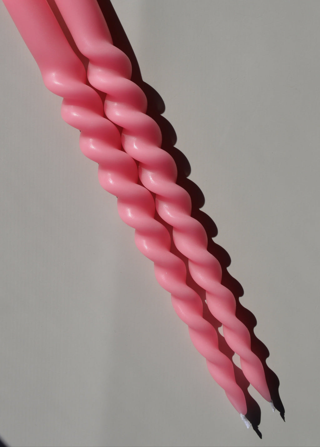 Spiral Beeswax Candlesticks - Set of 2