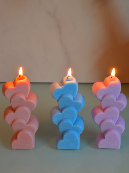 Heart Stack Candle