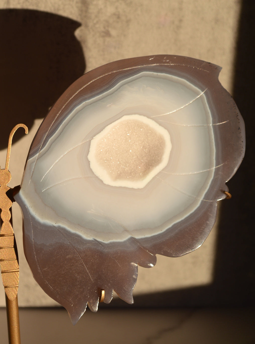 Druzy Agate Butterfly Wings