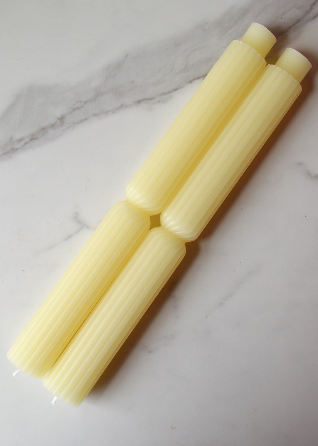 Pillar Beeswax Candlesticks - Set of 2