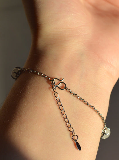 Moonstone Four Leaf Clover Bracelet