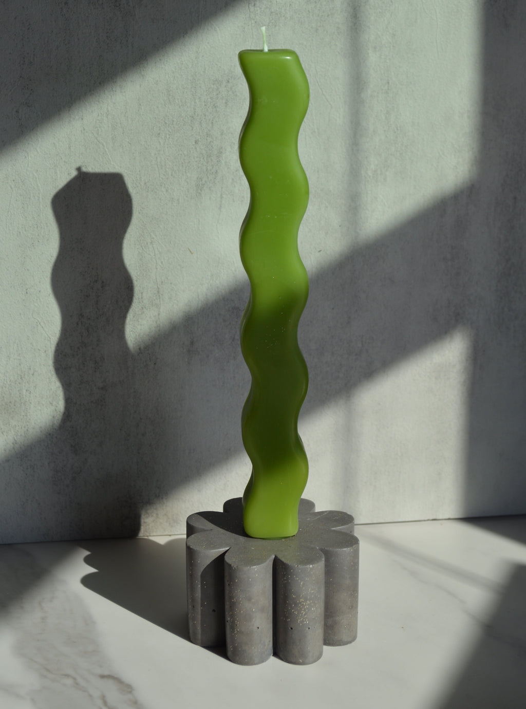 Flower Concrete Candlestick Holder