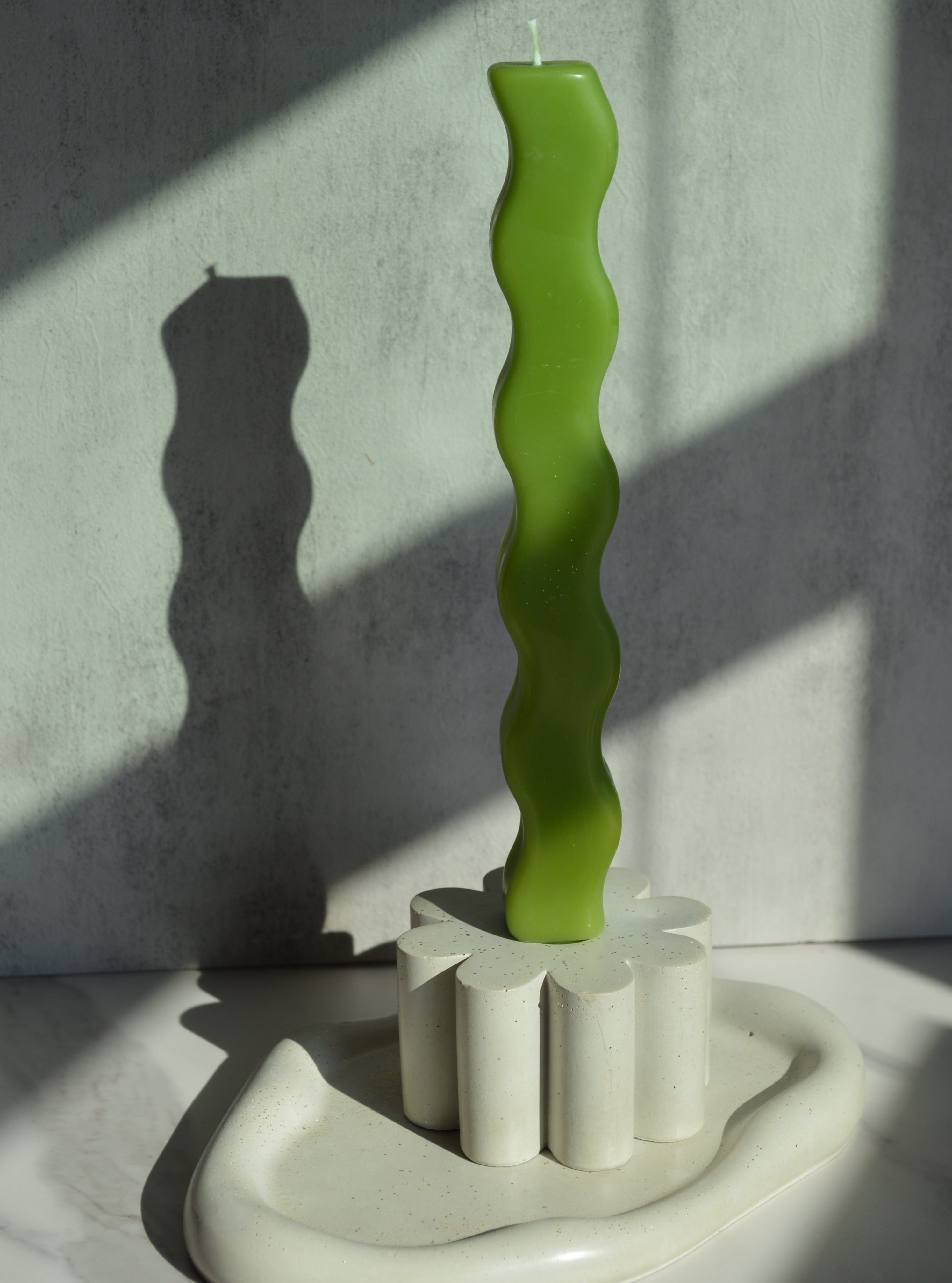Flower Concrete Candlestick Holder