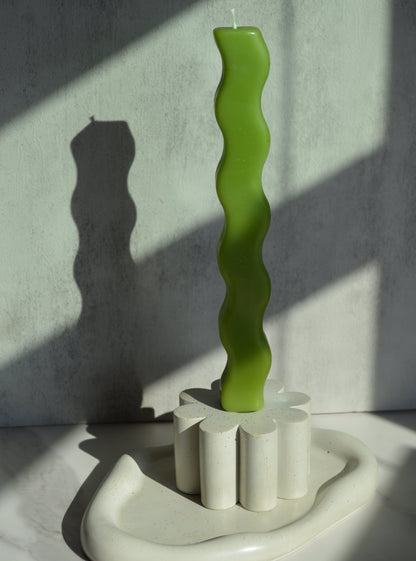 Flower Concrete Candlestick Holder
