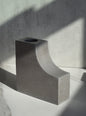 Angular Concrete Candlestick Holder