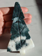 Moss Agate Tree Carvings