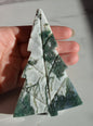 Moss Agate Tree Carvings