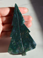 Moss Agate Tree Carvings